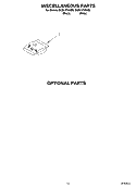 MISCELLANEOUS, OPTIONAL Diagram and Parts List for DU951PWKQ0  Whirlpool Dishwasher