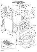SECTION Diagram and Parts List for KEYE770BWH1  KitchenAid Dryer