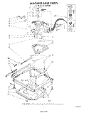 MACHINE BASE Diagram and Parts List for LA3300XSW0  Whirlpool Washer