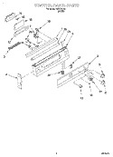 CONTROL PANEL Diagram and Parts List for WDE32202  Whirlpool Range