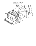 FREEZER DOOR Diagram and Parts List for KTRS20KWAL11  KitchenAid Refrigerator