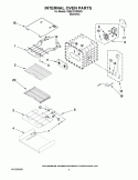INTERNAL OVEN PARTS Diagram and Parts List for KEBU107SSS03  KitchenAid Wall Oven