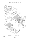 REFRIGERATOR INTERIOR , LIT/OPTIONAL Diagram and Parts List for ED25PSXRWR1  Whirlpool Refrigerator