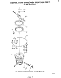 HEATER, PUMP AND LOWER SPRAYARM Diagram and Parts List for DU5004XM0  Whirlpool Dishwasher