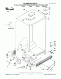CABINET PARTS Diagram and Parts List for ED5LVAXWS00  Whirlpool Refrigerator