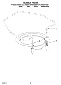 HEATER PARTS Diagram and Parts List for KUDM01TJWH0  KitchenAid Dishwasher
