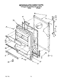REFRIGERATOR DOOR, LIT/OPTIONAL Diagram and Parts List for 4ET18GKXWW00  Whirlpool Refrigerator