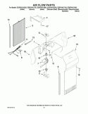 AIR FLOW PARTS Diagram and Parts List for ED5FHAXVA03  Whirlpool Refrigerator