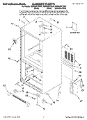 CABINET PARTS Diagram and Parts List for KBRS22KTSS01  KitchenAid Refrigerator