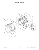 TOP AND CONSOLE PARTS Diagram and Parts List for WGD96HEYW0  Whirlpool Dryer