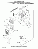 ICEMAKER PARTS Diagram and Parts List for GSS26C4XXA03  Whirlpool Refrigerator
