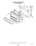 FREEZER DOOR Diagram and Parts List for ET20GMXSW03  Whirlpool Refrigerator