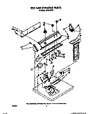 TOP AND CONSOLE Diagram and Parts List for LE6090XTN0  Whirlpool Dryer