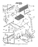 UNIT Diagram and Parts List for ET25DKXXW00  Whirlpool Refrigerator