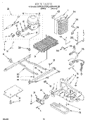 UNIT Diagram and Parts List for ED22GWXFW00  Whirlpool Refrigerator