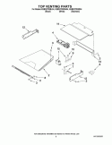 TOP VENTING PARTS Diagram and Parts List for KEBS278SSS04  KitchenAid Wall Oven