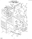 LINER Diagram and Parts List for RT16DKXDW00  Roper Refrigerator