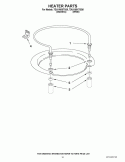 HEATER PARTS Diagram and Parts List for 7DU1100XTSS5  Whirlpool Dishwasher