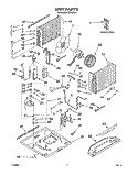 UNIT, LITERATURE Diagram and Parts List for RH123A1  Whirlpool Air Conditioner