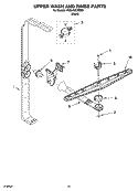 UPPER WASH AND RINSE PARTS Diagram and Parts List for KUDJ02CRBS3  KitchenAid Dishwasher