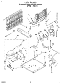 UNIT Diagram and Parts List for KTRP20KDAL00  KitchenAid Refrigerator