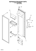 REFRIGERATOR DOOR PARTS Diagram and Parts List for TS25CGXTD00  Estate Refrigerator