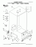 CABINET PARTS Diagram and Parts List for 6WSC20C6XD00  Whirlpool Refrigerator