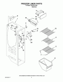FREEZER LINER PARTS Diagram and Parts List for ED2KHAXVS02  Whirlpool Refrigerator
