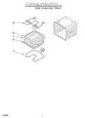INTERNAL OVEN Diagram and Parts List for RBD275PDB9  Whirlpool Wall Oven