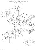 AIR FLOW AND CONTROL Diagram and Parts List for BPAC0700FS0  KitchenAid Air Conditioner