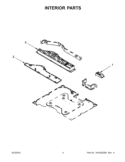 INTERIOR PARTS Diagram and Parts List for KECC548BSS0  KitchenAid Cooktop