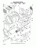 BULKHEAD PARTS Diagram and Parts List for YMEDE500VW1  Maytag Dryer