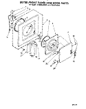 DRYER FRONT PANEL AND DOOR Diagram and Parts List for LT5005XMW0  Whirlpool Washer Dryer Combo
