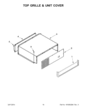 TOP GRILLE & UNIT COVER Diagram and Parts List for KSSO42FTX17  KitchenAid Refrigerator