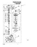 GEARCASE Diagram and Parts List for 6LSC9255BQ0  Whirlpool Washer