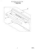 BACKGUARD Diagram and Parts List for FGP215EQ3  Roper Range