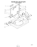 Part Location Diagram of 386544 Whirlpool Top (Toast)