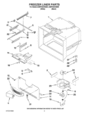 FREEZER LINER PARTS Diagram and Parts List for GB9FHDXWQ05  Whirlpool Refrigerator
