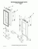 REFRIGERATOR DOOR PARTS Diagram and Parts List for GX5FHDXVB04  Whirlpool Refrigerator