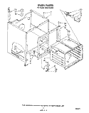 OVEN Diagram and Parts List for RJE3750W2  Whirlpool Range