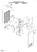AIR FLOW Diagram and Parts List for 4KSRS25QAW00  KitchenAid Refrigerator