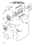 ICEMAKER Diagram and Parts List for ET22DMXBB00  Whirlpool Refrigerator