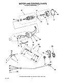 MOTOR AND CONTROL PARTS Diagram and Parts List for 5KSM150PSBAC0  KitchenAid Mixer
