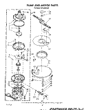 PUMP AND MOTOR Diagram and Parts List for DP4800XSW0  Whirlpool Dishwasher