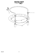 HEATER PARTS Diagram and Parts List for DUC600XTPQ3  Whirlpool Dishwasher