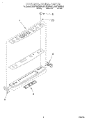 CONTROL PANEL Diagram and Parts List for KGRT507FBL1  KitchenAid Range