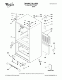 CABINET PARTS Diagram and Parts List for GX5FHTXVB03  Whirlpool Refrigerator