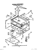 STIRRER DRIVE Diagram and Parts List for KEMI371XBL0  KitchenAid Microwave Oven Combo