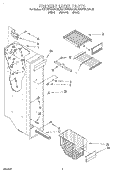 FREEZER LINER Diagram and Parts List for KSUP27QDBL05  KitchenAid Refrigerator