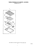 GRILLE KIT RCK891 , LITERATURE Diagram and Parts List for RS575PXR0  Whirlpool Range